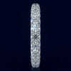 2.21CT DIAMOND 14KT WHITE GOLD 3D SHARED PRONG ETERNITY WEDDING ANNIVERSARY RING
