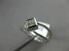 ESTATE WIDE .27CT PRINCESS CUT DIAMOND 14K WHITE GOLD 3D 4 STONE FRIENDSHIP RING