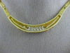 ESTATE WIDE 1.65CT DIAMOND 18KT TRI COLOR GOLD GRADUATING BAMBOO NECKLACE #21430