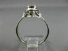 ANTIQUE .45CT DIAMOND SAPPHIRE 14K WHITE GOLD 3D FILIGREE ENGAGEMENT RING #25574