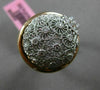 ESTATE .46CT DIAMOND 18K WHITE & ROSE GOLD 3D ETOILE OPEN FILIGREE CIRCULAR RING