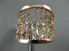 ESTATE WIDE .16CT DIAMOND 14KT ROSE GOLD DIAMOND BY THE YARD FLEXIBLE LOVE RING