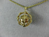 ANTIQUE AAA SOUTH SEA PEARL 14KT YELLOW GOLD 3D OPEN FILIGREE PENDANT #20535