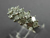ESTATE 1.37CT PRINCESS DIAMOND 14KT WHITE GOLD COCKTAIL ANNIVERSARY RING #19314