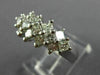 ESTATE 1.37CT PRINCESS DIAMOND 14KT WHITE GOLD COCKTAIL ANNIVERSARY RING #19314
