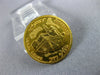 ESTATE 18KT YELLOW GOLD 3D ISRAELI MENORAH JERUSALEM DAVID TOWER COIN #26519