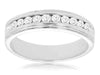 .50CT DIAMOND 14KT WHITE GOLD 3D TEN STONE CHANNEL WEDDING ANNIVERSARY RING