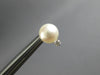 ESTATE .06CT DIAMOND & AAA SOUTH SEA PEARL 14KT WHITE GOLD CLASSIC STUD EARRINGS