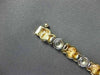 ESTATE .71CT DIAMOND 14KT TWO TONE GOLD 3D BY THE YARD SOLITAIRE BEZEL BRACELET