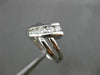 ESTATE WIDE .62CT DIAMOND 14KT WHITE GOLD 5 STONE JOURNEY LOVE RING #17788