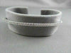 ANTIQUE NARROW 2.54CT DIAMOND 18KT WHITE GOLD 2MM WIDE BANGLE SIMPLE & BEAUTIFUL