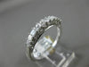 ESTATE .56CT DIAMOND 14K WHITE GOLD 3D 9 STONE FILIGREE WEDDING ANNIVERSARY RING