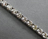 ESTATE WIDE 4.8CT DIAMOND 14KT WHITE GOLD 3D CLASSIC ROUND 3.5MM TENNIS BRACELET