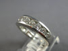 WIDE .72CT DIAMOND 14KT WHITE GOLD 3D 5MM ROUND CHANNEL WEDDING ANNIVERSARY RING