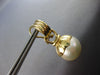 ESTATE LARGE AAA MABE PEARL 14KT YELLOW GOLD FLORAL FUN CLIP ON HANGING EARRINGS