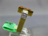 ESTATE EXTRA LARGE 4.50CT DIAMOND AAA CITRINE 18K 2 TONE GOLD 3D SQUARE FUN RING