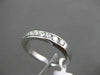 ESTATE .50CT ROUND DIAMOND 14KT WHITE GOLD 7 STONE CHANNEL ANNIVERSARY RING