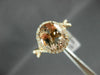 ESTATE LARGE 2.90CT DIAMOND & AAA MORGANITE 14KT ROSE GOLD OVAL ENGAGEMENT RING