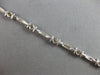 ESTATE .4CT DIAMOND 14K WHITE GOLD BEZEL ETOILE BY THE YARD LOVE TENNIS BRACELET