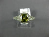 ESTATE 1.0CT DIAMOND & AAA YELLOW TOPAZ 14KT WHITE GOLD CUSHION ENGAGEMENT RING