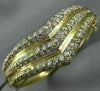 ESTATE LARGE 4.75CT DIAMOND 18K YELLOW GOLD CLASSIC WONDER WOMAN BANGLE BRACELET