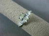 ESTATE 1.29CT OVAL & PEAR SHAPE DIAMOND 14KT WHITE GOLD 3 STONE ENGAGEMENT RING