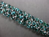 EXTRA LARGE 36.7CT DIAMOND & AAA INTENSE BLUE TOURMALINE 18K WHITE GOLD BRACELET