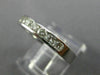 ESTATE .49CT DIAMOND 14KT WHITE GOLD 3D CLASSIC 7 STONE WEDDING ANNIVERSARY RING