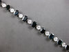 LARGE 20.24CT DIAMOND & AAA SAPPHIRE 18KT WHITE GOLD MULTI SHAPE TENNIS BRACELET