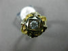ANTIQUE .20CT DIAMOND 18KT WHITE & YELLOW GOLD HANDCRAFTED WOVEN SOLITAIRE RING