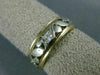 ANTIQUE .35CT DIAMOND 14K WHITE YELLOW GOLD FILIGREE ETERNITY WEDDING RING 21370