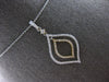 ESTATE .36CT DIAMOND 14KT 2 TONE GOLD 3D DOUBLE TEAR DROP FUN FLOATING PENDANT