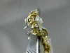 ESTATE LARGE 14.62CT WHITE & MULTI FANCY DIAMONDS 18KT 2 TONE GOLD DROP EARRINGS
