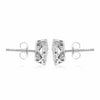 ESTATE .49CT DIAMOND 14KT WHITE GOLD 3D CLUSTER CIRCULAR CLASSIC STUD EARRINGS