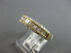.82CT DIAMOND 14KT YELLOW GOLD CLASSIC ROUND & BAGUETTE WEDDING ANNIVERSARY RING