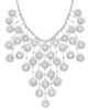 EXTRA LARGE 43.5CT DIAMOND 18K WHITE GOLD CLEOPATRA GRADUATING COCKTAIL NECKLACE