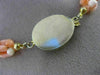 ANTIQUE LONG 925 SILVER GOLD PLATED CORAL HANDCRAFTED MULTI SHAPE NECKLACE 25358