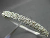 ANTIQUE 1.85CT ROUND DIAMOND 18KT WHITE GOLD CLASSIC FILIGREE BANGLE BRACELET