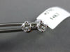 ESTATE .45CT DIAMOND 14K WHITE GOLD ROUND CLASSIC SCREW BACK STUD EARRINGS #2792