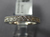 0.97CT DIAMOND 18KT WHITE GOLD ROUND ETERNITY FILIGREE MILGRAIN ANNIVERSARY RING