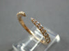 ESTATE .32CT DIAMOND 14KT ROSE GOLD 3D ROUND CLASSIC JOURNEY LOVE RING