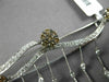 EXTRA LARGE 4.51CT WHITE & CHOCOLATE FANCY DIAMOND 18KT WHITE GOLD FLOWER BROOCH