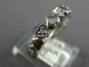 ESTATE .50CT DIAMOND 14KT WHITE GOLD MULTI HEART 3/4TH ETERNITY LOVE RING #20364