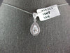 1.21CT DIAMOND 18K WHITE GOLD MARQUISE PEAR SHAPE & ROUND FLOATING PENDANT 26492