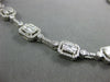 WIDE 5.5CT DIAMOND 18K WHITE GOLD ROUND & BAGUETTE SEMI ETERNITY TENNIS NECKLACE