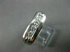 ESTATE .65CT DIAMOND 14KT WHITE GOLD CHANEL SET ANNIVERSARY WEDDING RING #1314