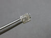 ESTATE .25CT DIAMOND 14KT WHITE GOLD 3D PRINCESS INVISIBLE SQUARE STUD EARRINGS