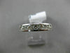 ESTATE .72CT DIAMOND 14KT WHITE GOLD 3D 7 STONE CHANNEL WEDDING ANNIVERSARY RING