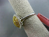 ESTATE LARGE 1.09CT DIAMOND 18KT WHITE & YELLOW GOLD HALO CIRCULAR COCKTAIL RING