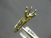 ESTATE .70CT DIAMOND 14KT 2 TONE GOLD FILIGREE SEMI MOUNT ENGAGEMENT RING #4953